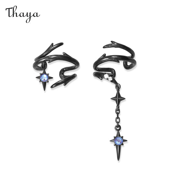 Star Crystal Ear Clips