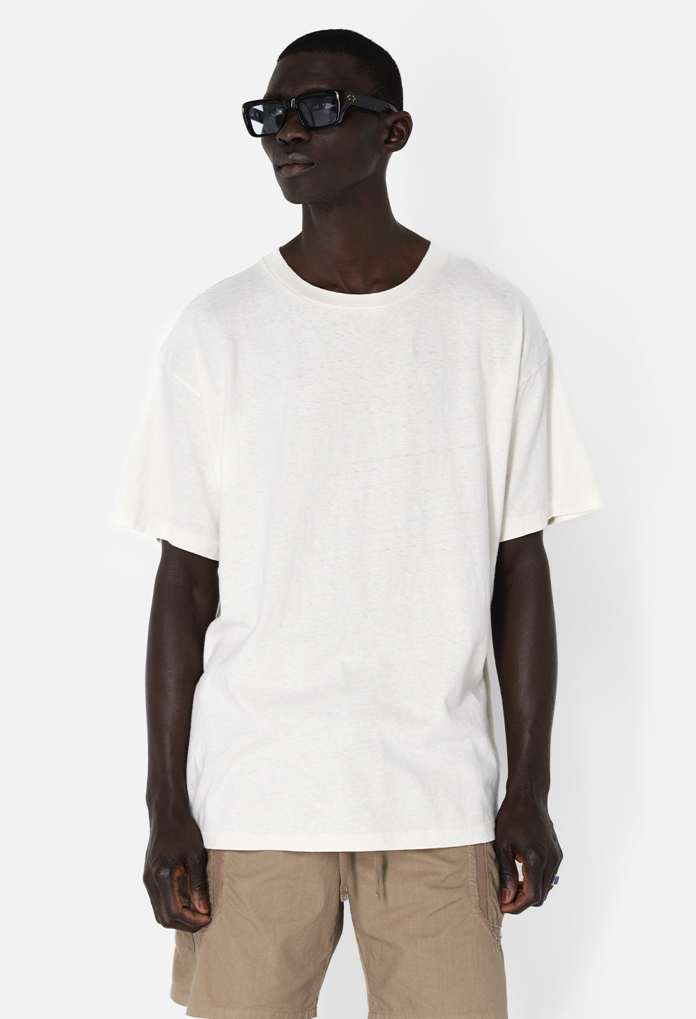 Recycled Cotton University Tee / Salt