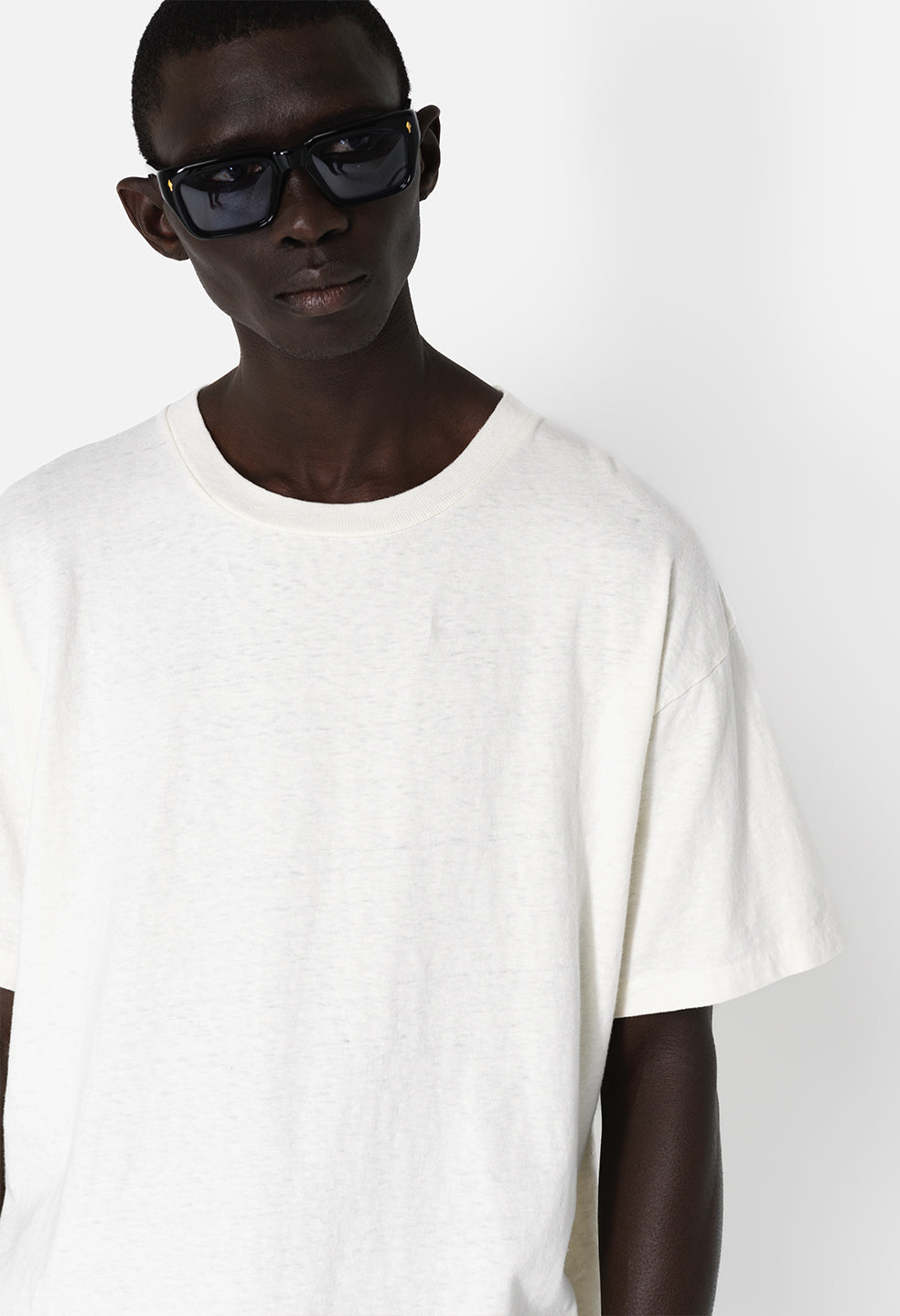 Recycled Cotton University Tee / Salt