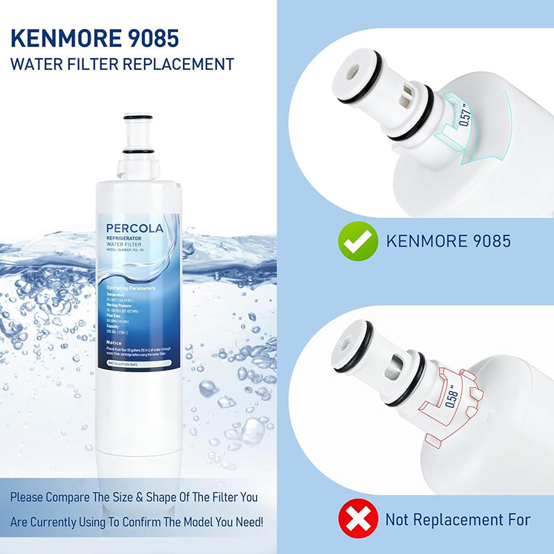 2Pack Refrigerator Home Water Filters