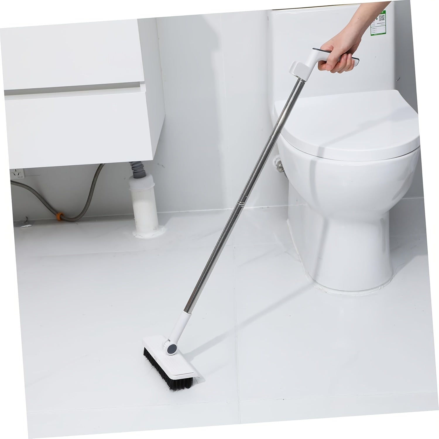 3-in-1 Broom And Dustpan, Foldable For Storage, With Soft-Bristle Broom Cover, Suitable For Sweeping And Cleaning (Gray)