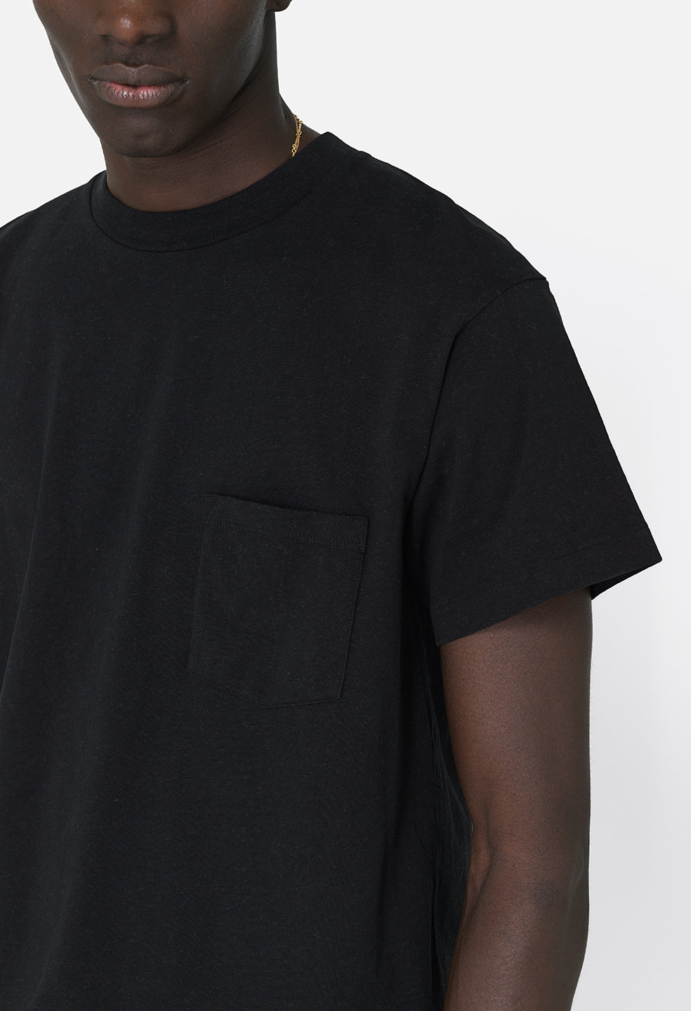 Recycled Cotton Campus Pocket Tee / Black