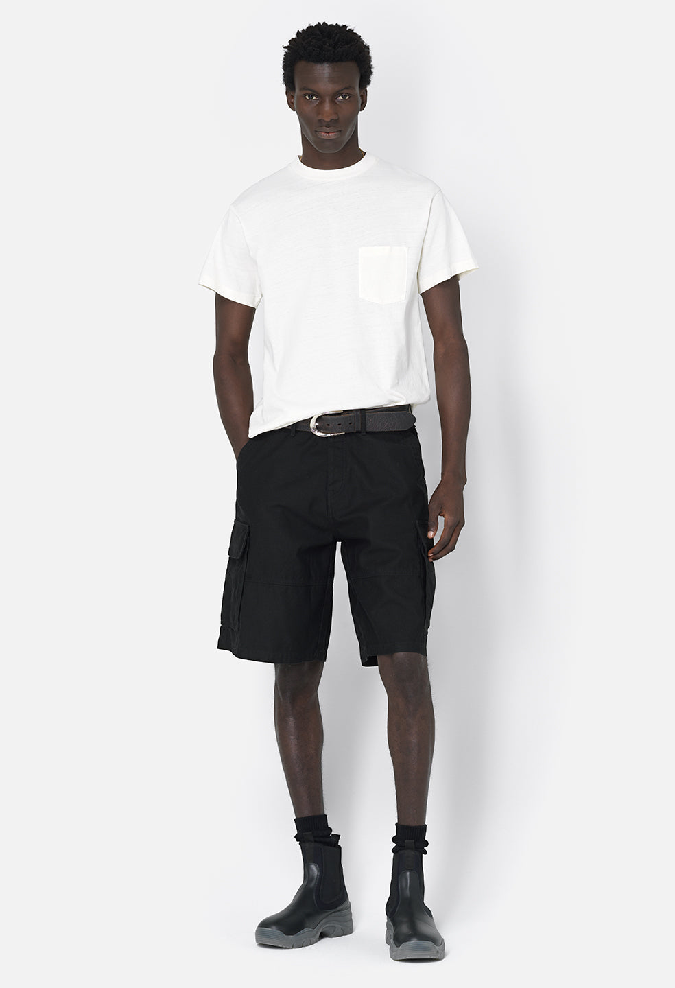 Recycled Cotton Campus Pocket Tee / Salt
