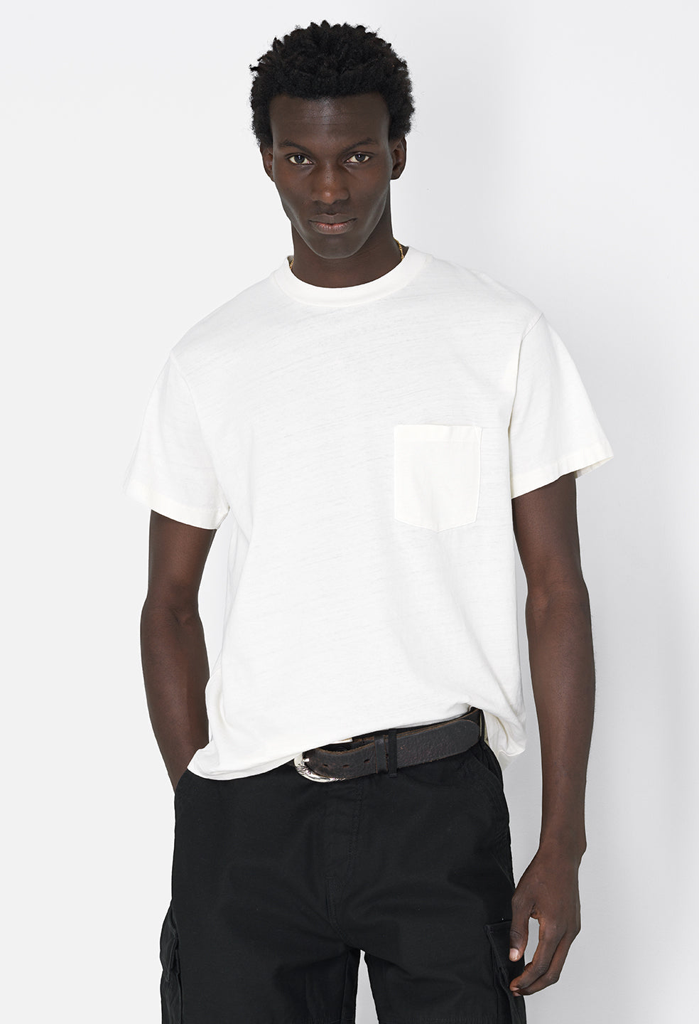 Recycled Cotton Campus Pocket Tee / Salt