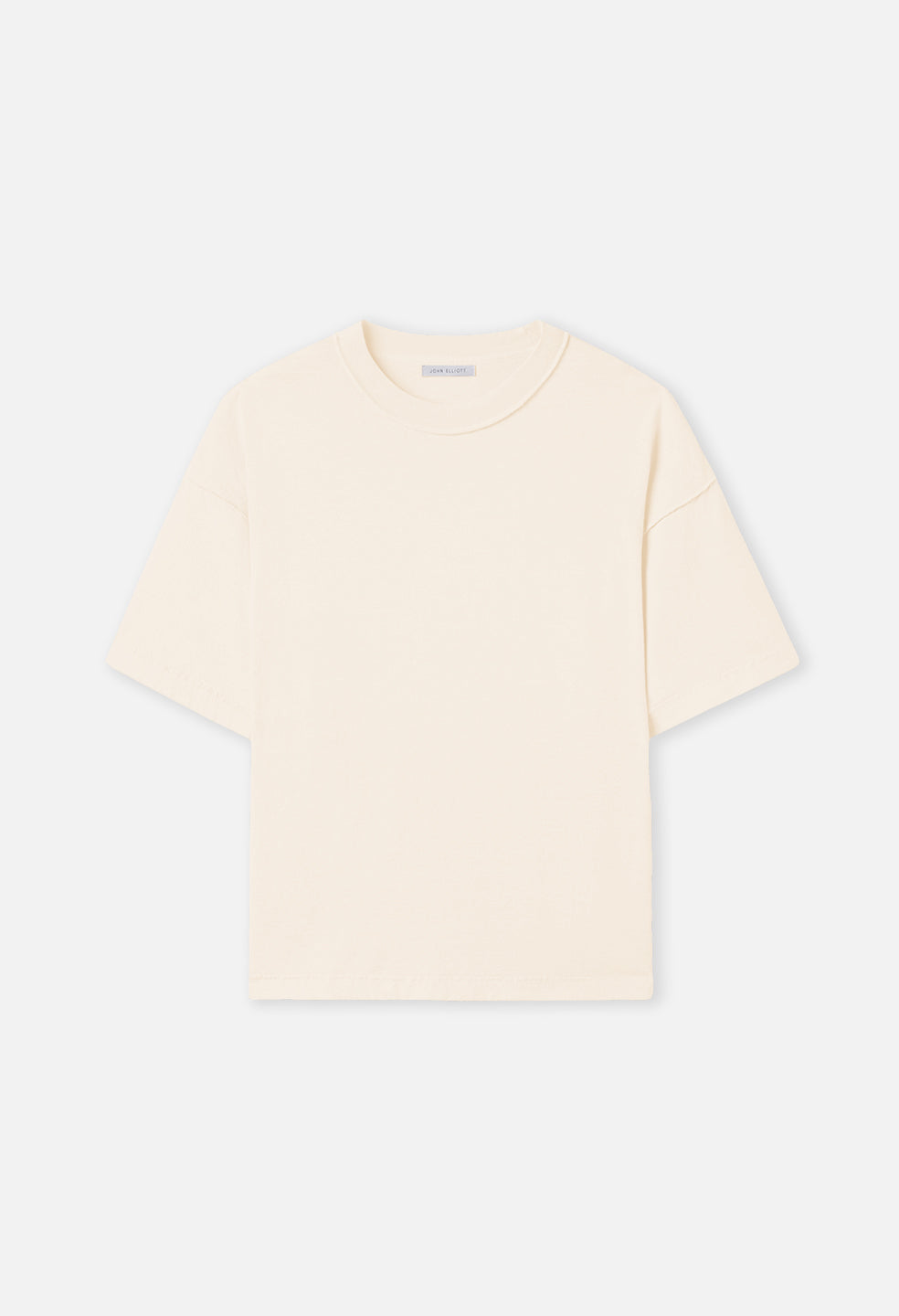 Summer Reversed Cropped Tee / Washed Salt