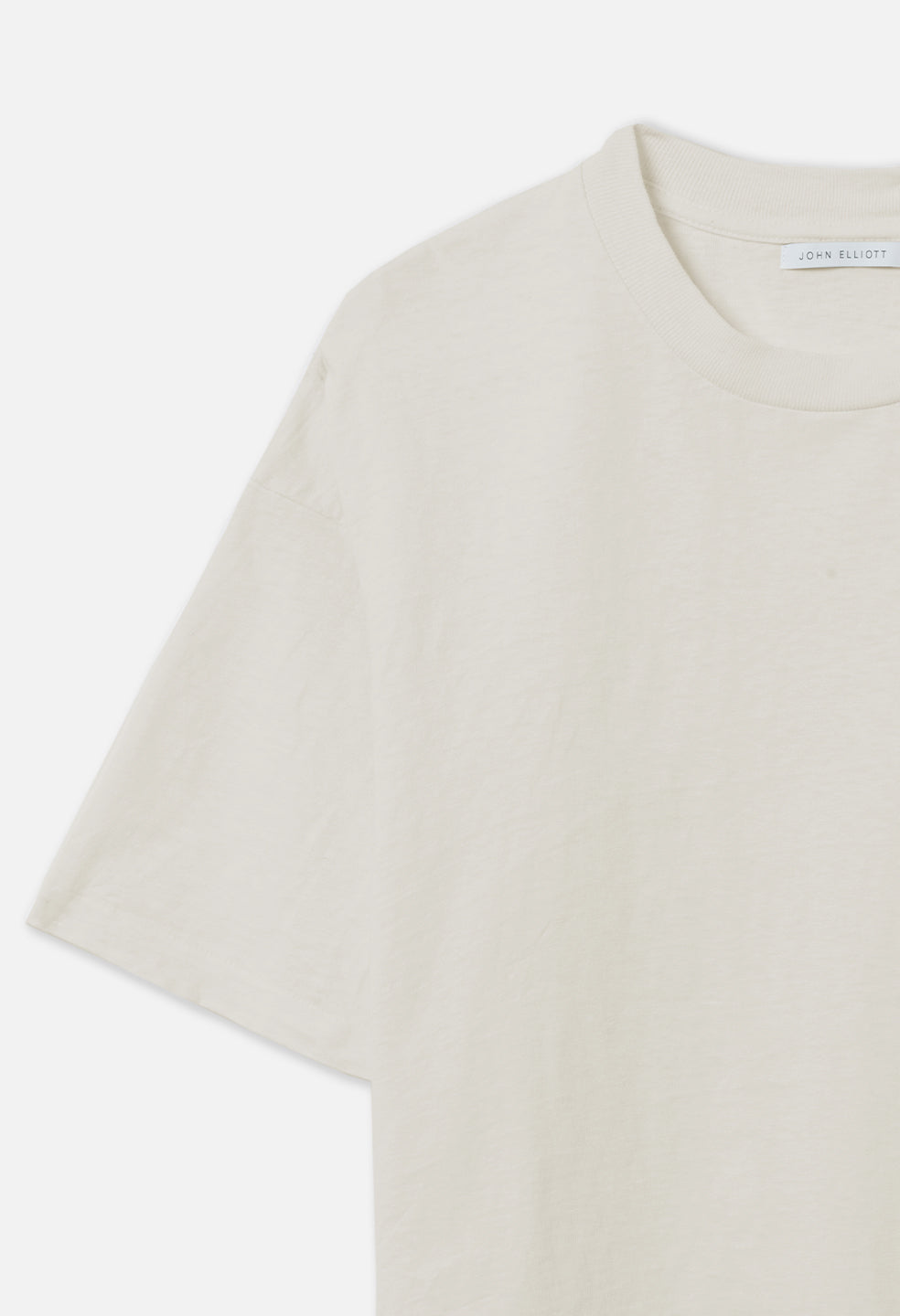 Recycled Cotton Riviera Cropped Tee / Salt