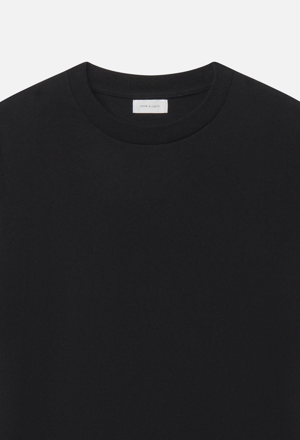 Silk Noil Riviera Cropped Tee / Black