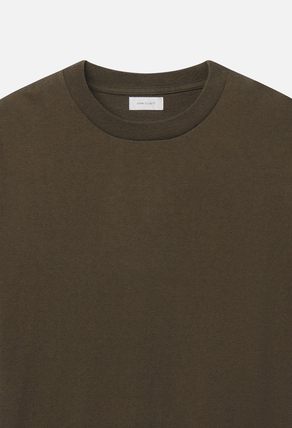 Silk Noil Riviera Cropped Tee / Olive