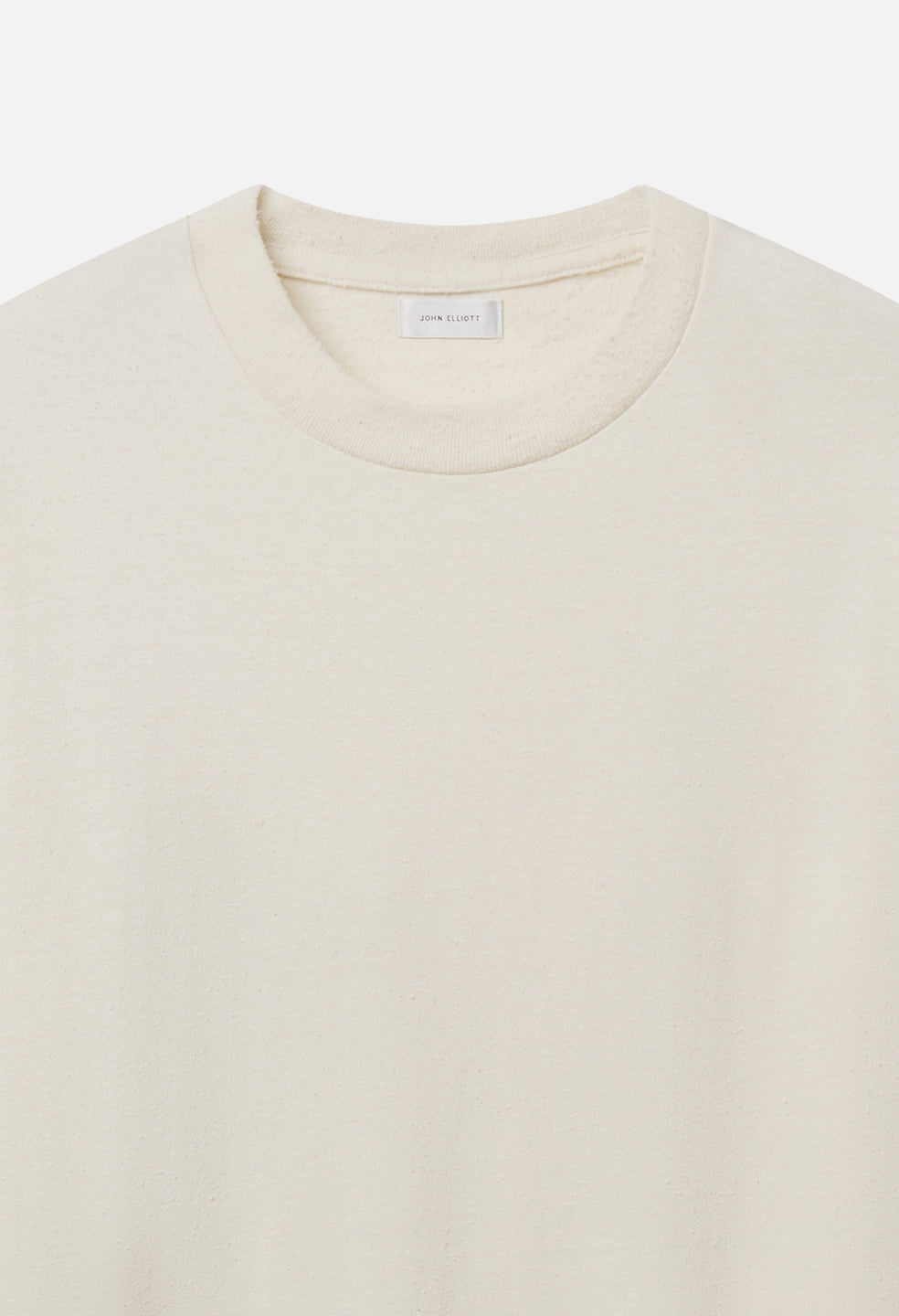 Silk Noil Riviera Cropped Tee / Salt