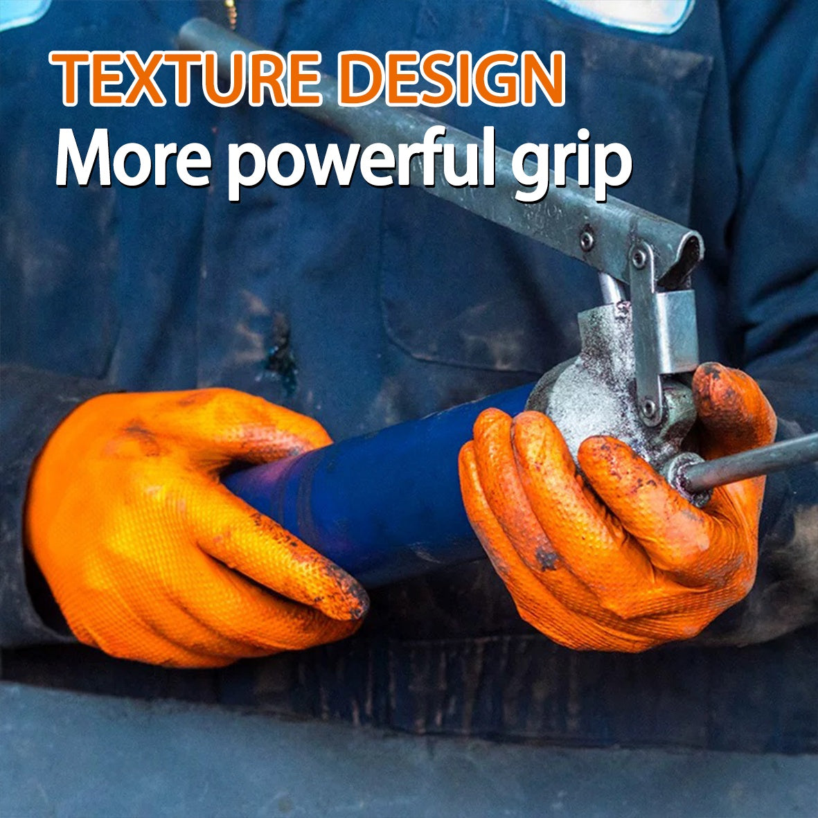 1 Box (Bulk Packaging) 8mil Heavy-Duty Nitrile Gloves - Latex-Free,, Food Safe, Non-Sensitive (No Allergens), Lab, Cleaning, & Food Prep Gloves - Durable Non-Rubber Handwear