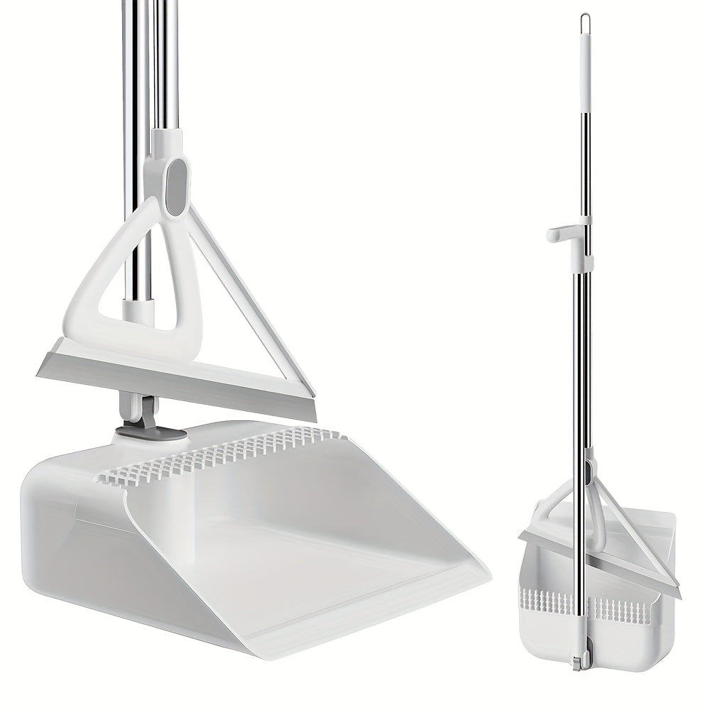 Home Cleaning Broom with Dustpan, Enchanted Broom, Extended Adjustable Aluminum Handle for Floors, Windows, And Tiles