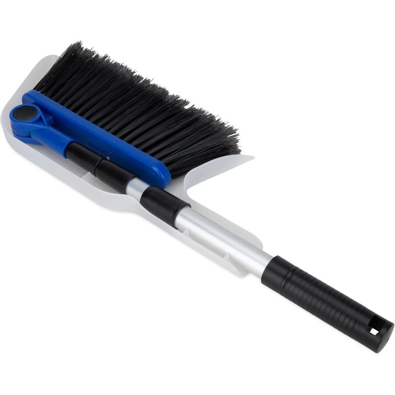 Adjustable Broom and Dustpan Portable and Compact Full Size Broom Adjusts from 2452 Inches Ideal for RV Marine and Home Use 43623A, Spacesaving Broom, Foldable Dustpan, Telescopic Handle, Durable Plastic, Extendable Broom, Multipurpose Sweeper, Small